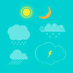 Weather Icon Set. Vector Design Elements Set for You Design