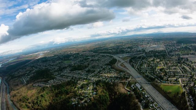 Surrey BC British Columbia Canada Aerial View