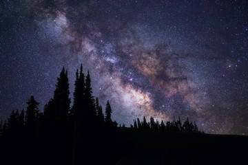 Fototapeta premium Galaktyka Drogi Mlecznej i rozgwieżdżone niebo nocne