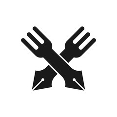  Pen logo. Education icon. Writing symbol. Vector eps 08.