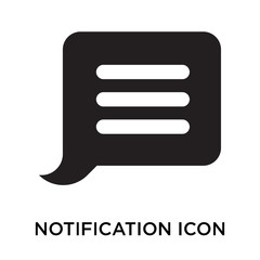 notification icons isolated on white background. Modern and editable notification icon. Simple icon vector illustration.