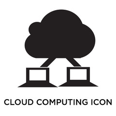 cloud computing icons isolated on white background. Modern and editable cloud computing icon. Simple icon vector illustration.