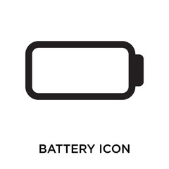battery icons isolated on white background. Modern and editable battery icon. Simple icon vector illustration.