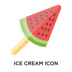 ice cream icons isolated on white background. Modern and editable ice cream icon. Simple icon vector illustration.