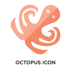octopus icons isolated on white background. Modern and editable octopus icon. Simple icon vector illustration.