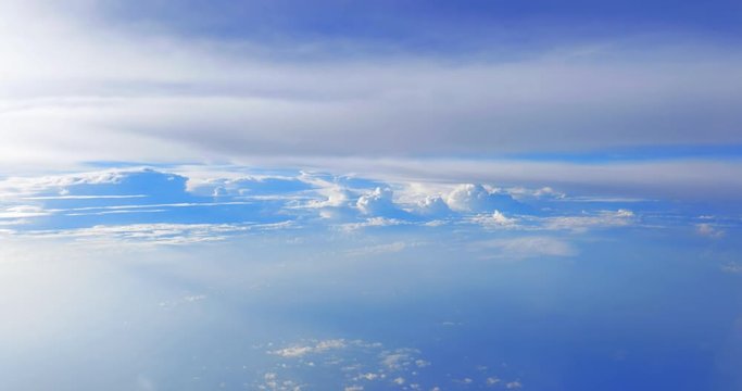 Tranquil clouds aerial background