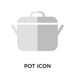 pot icons isolated on white background. Modern and editable pot icon. Simple icon vector illustration.