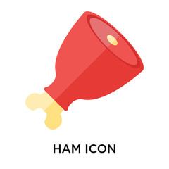 ham icons isolated on white background. Modern and editable ham icon. Simple icon vector illustration.