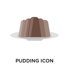 pudding icons isolated on white background. Modern and editable pudding icon. Simple icon vector illustration.