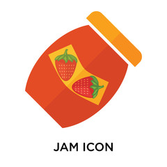 jam icons isolated on white background. Modern and editable jam icon. Simple icon vector illustration.