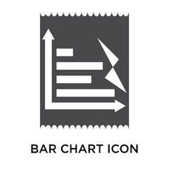 bar chart icon on white background. Modern icons vector illustration. Trendy bar chart icons