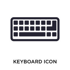 keyboard icon on white background. Modern icons vector illustration. Trendy keyboard icons