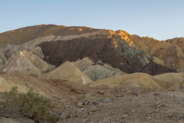 The Colors and Texture of Rocks and Sand on Twenty Mule Team Road, Death Valley