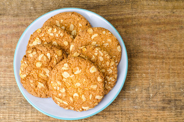 Oatmeal cookies with nuts