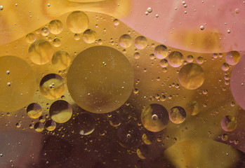 Amber & Brown Oil & Water Macro Design