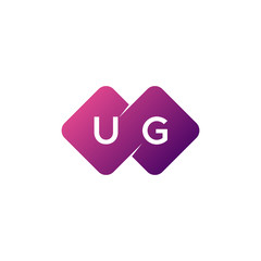 two letter diamond rounded logo