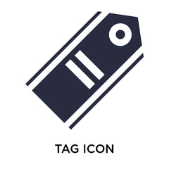 Tag icon vector sign and symbol isolated on white background, Tag logo concept