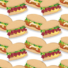 pattern hamburger drawing graphic background 