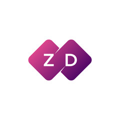 two letter diamond rounded logo