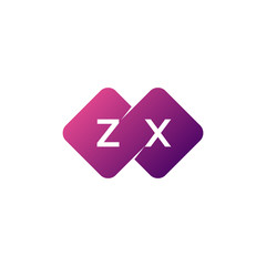 Fototapeta premium two letter diamond rounded logo
