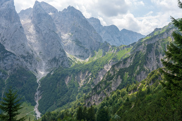 Fototapeta premium Kaiserbachtal Weg zum Stripsenjochhaus