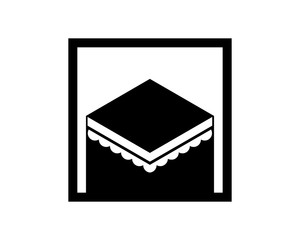 rectangle worship place hajj mecca religion muslim image vector icon logo symbol