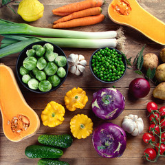 Fresh and local grown vegetables