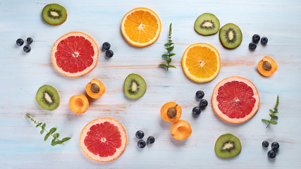 Colorful fruit pattern