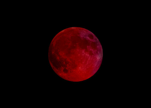 Blood Moon eclipse. 