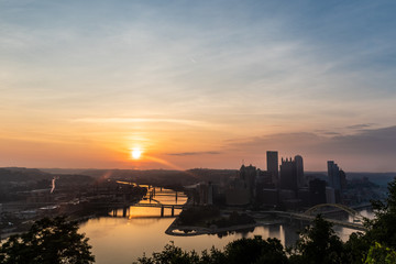 Sunrise over Pittsburgh