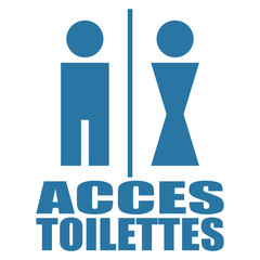 Logo accès toilettes.