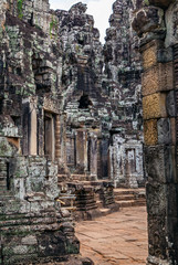 Fototapeta premium The famous Khmer temple of Angkor Tom in Cambodia.