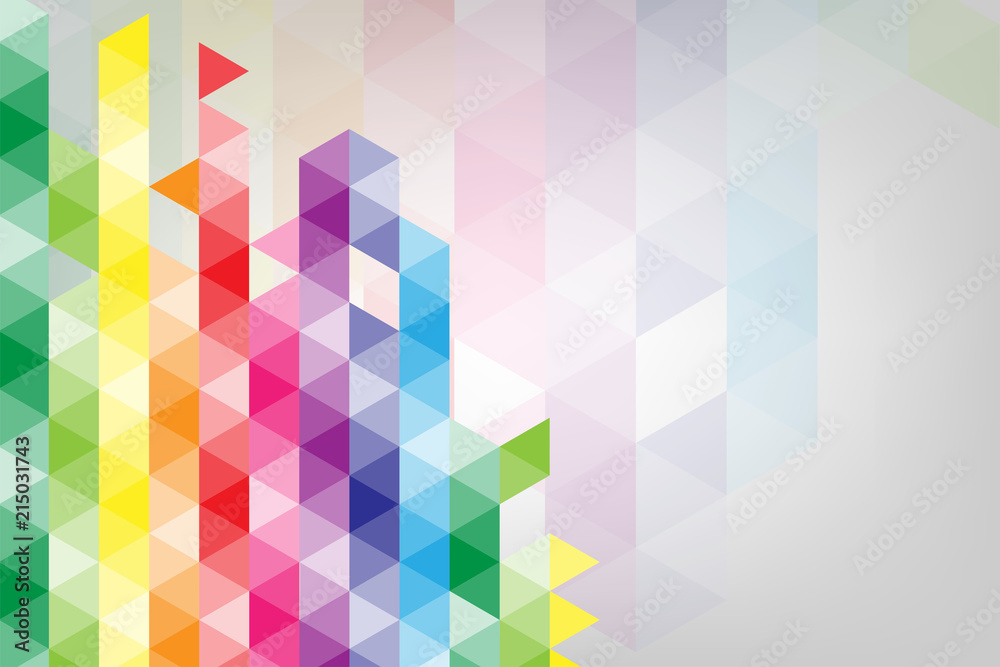 Wall mural vector abstract background of geometric shapes.
