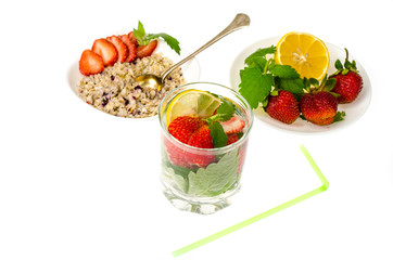 Summer light fitness lunch