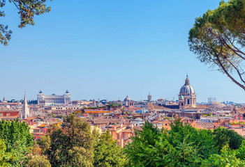 Fototapeta na wymiar Panorama of Rome.