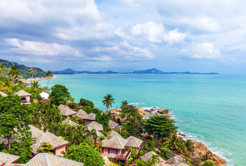 Fototapeta premium Beautiful views of the coast of Koh Samui in Thailand..