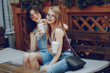 girls with coffe