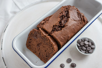 Schokoladen Bananen Brot