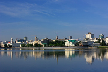Naklejka na ściany i meble Panorama of the city of Yekaterinburg