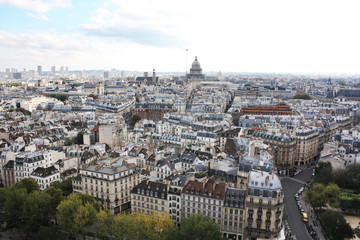 Fototapeta na wymiar View of Paris from a height. France. 