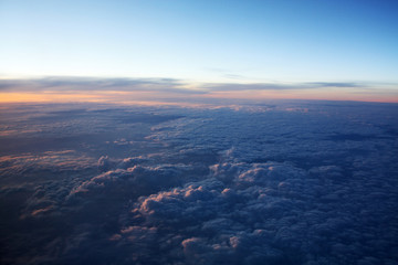 Fototapeta premium Sunset in the clouds 