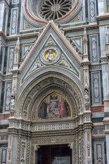 Fototapeta na wymiar Cathedral of Santa Maria del Fiore and Baptistery of St. John.Battistero di San Giovanni