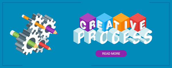 Fototapeta premium Creative process banner
