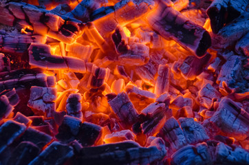 coals from a fire