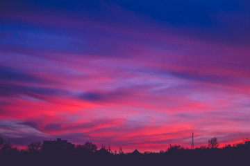 Fototapeta premium Pink sunset