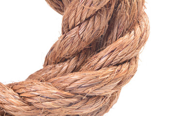 Rope on white surface