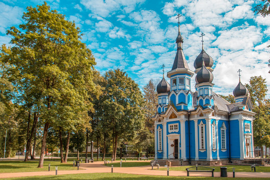 Orthodox church in Druskininkai city, Lithuania
