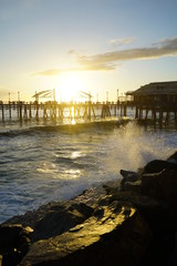 Obraz premium Sunset at the Pier