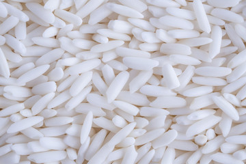 Thailand white glutinous sticky rice texture background