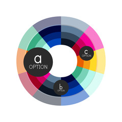 Abstract colorful geometric option infographics design template with sample abc options. Abstract background for business presentation or information banner